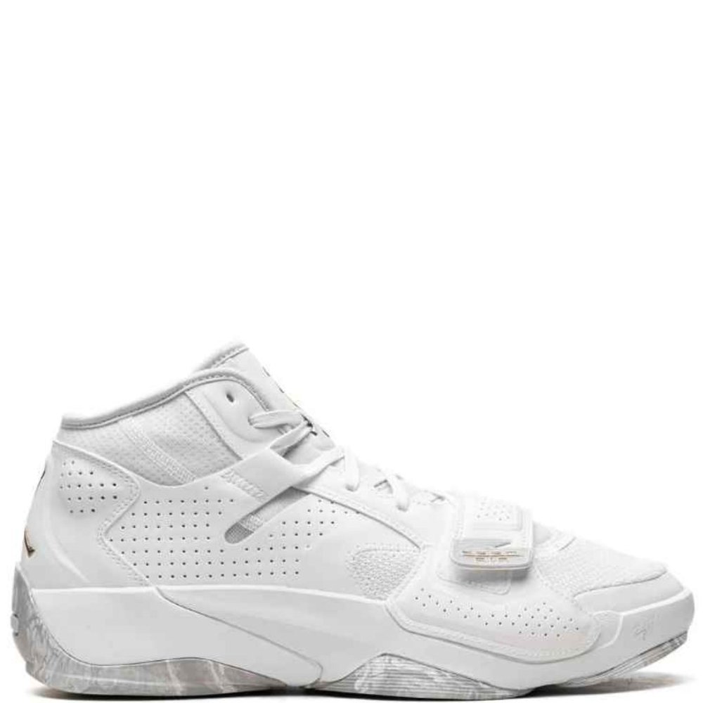 Women US 7 Jordan Zion 2 TB White Metallic Gold Basketba II &  (Men Size US 5.5) - Picture 5 of 8